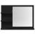 Oglindă de baie Stejar negru 60x10,5x45 cm lemn prelucrat GartenMobel Dekor