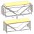Suport pentru lemne de foc cu blat lemn alb 100,5x35,5x40 cm GartenMobel Dekor