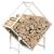 Suport pentru lemne de foc alb 60x25x60 cm Oțel laminat la rece GartenMobel Dekor
