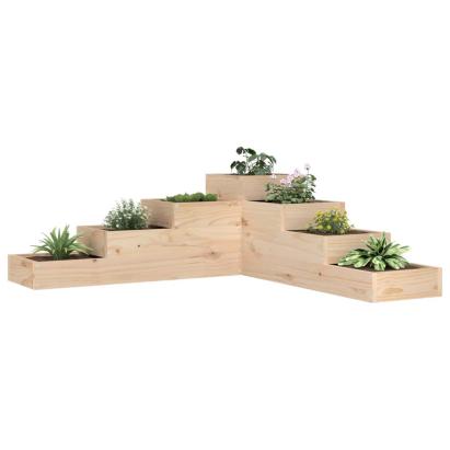 Jardinieră grădină cu 4 niveluri, 106x104,5x36 cm lemn pin GartenMobel Dekor
