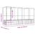 Voliera de păsări cu extensie, argintiu, 418,5x107x212 cm, oțel GartenMobel Dekor