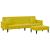 Set de canapele cu perne, 2 piese, galben, catifea GartenMobel Dekor