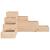 Jardinieră grădină 4 niveluri, 80,5x79x36 cm lemn masiv pin GartenMobel Dekor
