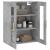 Dulap cu montaj pe perete, gri beton, 69,5x34x90 cm GartenMobel Dekor