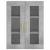 Dulap cu montaj pe perete, gri beton, 69,5x34x90 cm GartenMobel Dekor