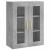 Dulap cu montaj pe perete, gri beton, 69,5x34x90 cm GartenMobel Dekor