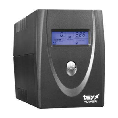 UPS TSY Power, 600VA/360W, LCD, line interactive, 2 x Schuko TSY-MP-0K6-LCD SafetyGuard Surveillance