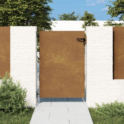 Poartă pentru grădină, 85x125 cm, oțel corten GartenMobel Dekor