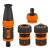 Set de stropit, duza furtun cu accesorii, 4 piese, 3/4", NEO GartenVIP DiyLine