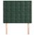 Tăblii de pat, 2 buc, verde închis, 80x5x78/88 cm, catifea GartenMobel Dekor