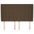Tăblie de pat cu aripioare maro închis 147x23x118/128 cm textil GartenMobel Dekor
