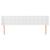 Tăblie de pat cu aripioare alb 163x16x78/88 cm piele ecologică GartenMobel Dekor