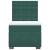 Pat continental cu saltea, verde închis, 80x200 cm, catifea GartenMobel Dekor