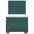 Pat continental cu saltea, verde închis, 80x200 cm, catifea GartenMobel Dekor
