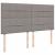 Pat box spring cu saltea, gri taupe, 200x200 cm, textil GartenMobel Dekor