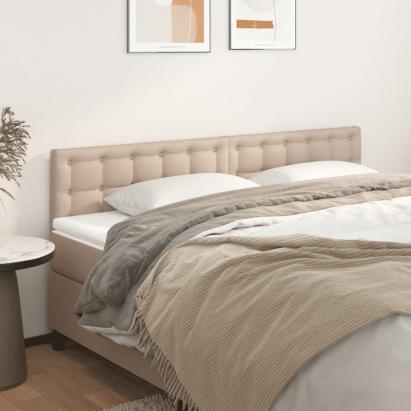 Tăblii de pat 2 buc. cappuccino 80x5x78/88 cm piele ecologică GartenMobel Dekor