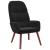 Scaun de relaxare, negru, catifea GartenMobel Dekor