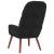 Scaun de relaxare, negru, catifea GartenMobel Dekor