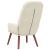 Scaun de relaxare, alb crem, catifea GartenMobel Dekor