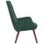 Scaun de relaxare, verde închis, catifea GartenMobel Dekor
