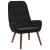 Scaun de relaxare, negru, catifea GartenMobel Dekor