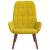 Scaun de relaxare catifea galbena GartenMobel Dekor