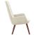 Scaun de relaxare, alb crem, catifea GartenMobel Dekor