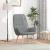 Scaun de relaxare, gri deschis, material textil GartenMobel Dekor