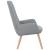 Scaun de relaxare, gri deschis, material textil GartenMobel Dekor