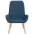 Scaun de relaxare, albastru, material textil GartenMobel Dekor