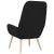 Scaun de relaxare, negru, material textil GartenMobel Dekor