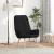 Scaun de relaxare, negru, material textil GartenMobel Dekor