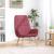 Scaun de relaxare, roșu vin, material textil GartenMobel Dekor