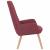 Scaun de relaxare, roșu vin, material textil GartenMobel Dekor
