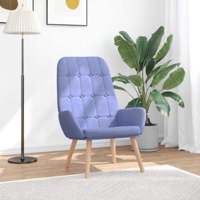 Scaun de relaxare, jeans albastru, material textil GartenMobel Dekor
