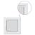 Fereastra de subsol „RISOR” 60x60 cm Pt&Turn DIN Dreapta Alb GartenMobel Dekor