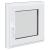 Fereastra de subsol 60x60 cm Rabatabil DIN dreapta Antracit GartenMobel Dekor