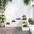 Jardinieră grădină 4 niveluri, alb 80,5x79x36 cm lemn masiv pin GartenMobel Dekor