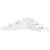 Jardinieră grădină cu 4 niveluri, alb, 106x104,5x36 cm lemn pin GartenMobel Dekor