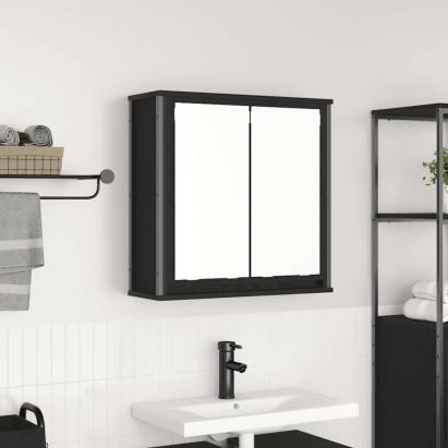 Dulap de baie cu oglindă stejar negru 60x21x60 cm GartenMobel Dekor