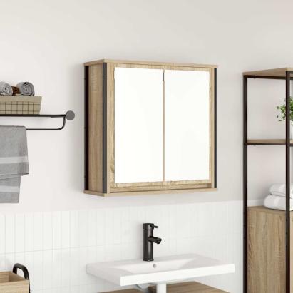 Dulap de baie cu oglindă Stejar Sonoma 60x21x60 cm GartenMobel Dekor