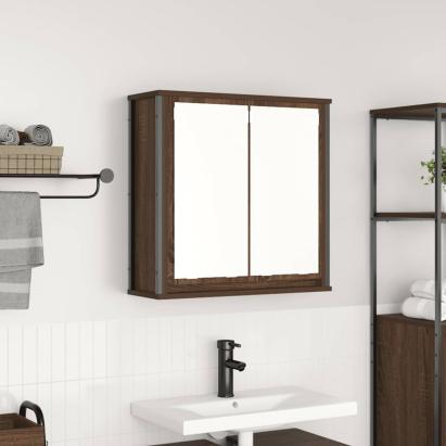 Dulap de baie cu oglindă stejar maro 60x21x60 cm GartenMobel Dekor