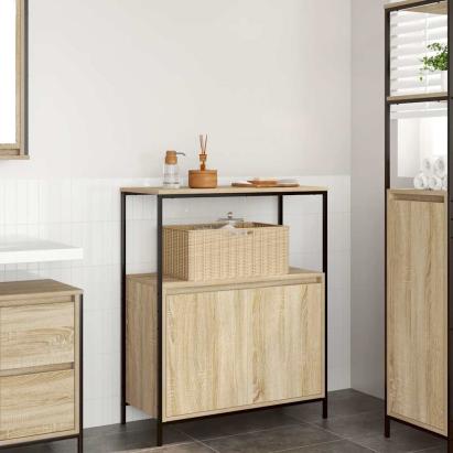 Dulap de baie cu rafturi Stejar Sonoma 76,5x35x95 cm GartenMobel Dekor