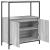 Dulap de baie cu rafturi Gri Sonoma 76,5x35x95 cm GartenMobel Dekor