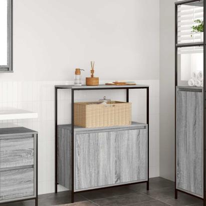 Dulap de baie cu rafturi Gri Sonoma 76,5x35x95 cm GartenMobel Dekor