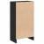 Bibliotecă Stejar negru 40x24x76 cm Lemn prelucrat GartenMobel Dekor