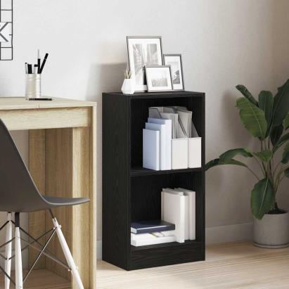 Bibliotecă Stejar negru 40x24x76 cm Lemn prelucrat GartenMobel Dekor