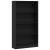 Bibliotecă cu 4 etaje Stejar negru 80x24x143 cm Lemn prelucrat GartenMobel Dekor