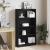 Bibliotecă cu 4 etaje Stejar negru 80x24x143 cm Lemn prelucrat GartenMobel Dekor
