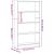 Bibliotecă cu 4 etaje Stejar negru 80x24x143 cm Lemn prelucrat GartenMobel Dekor
